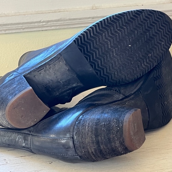 Official Creative dark gray/black leather boots 38.5. - Picture 8 of 9